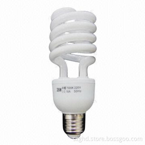 26W Half Spiral CFL, Energy-saving Lamp, 220V Input Voltage and 50Hz Input Frequency
